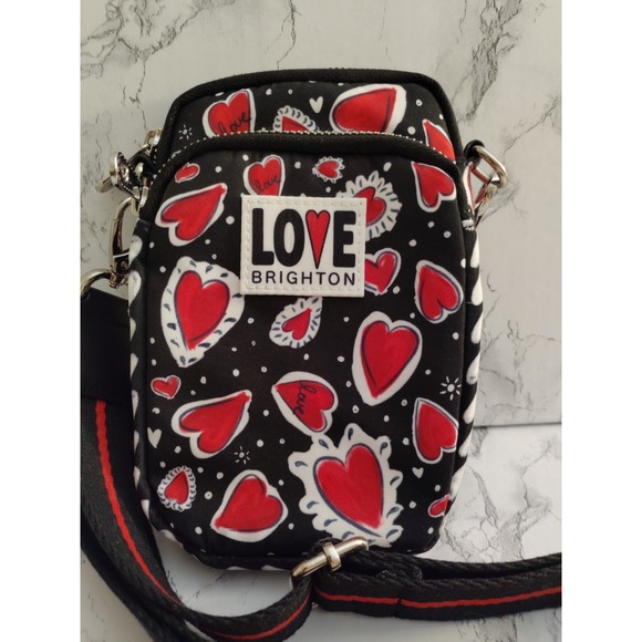 Brighton Hearts A Flutter Utility Bag Crossbody - Picture 1 of 7